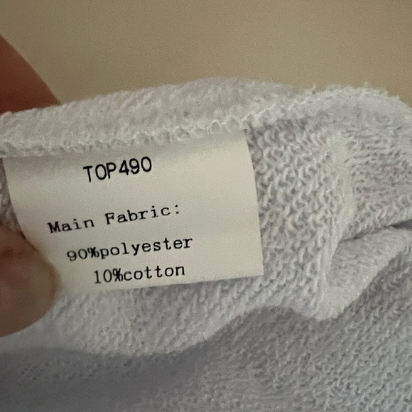 TOV Los Angeles new with tag white sweatshirt size 42 - Picture 7 of 7